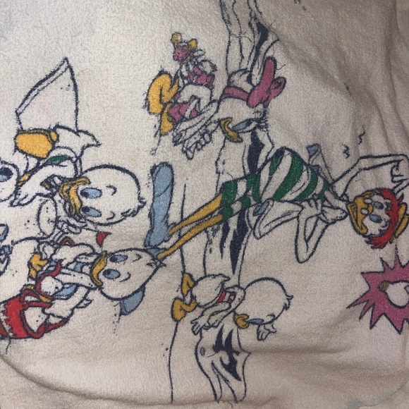 Vintage 1980s Duck Tales Huey Dewey Louie Towel - Picture 1 of 4